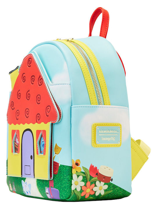 Loungefly Blues Clue's Open House Kids Bag Backpack Multicolored 22.9cmx11.4cmx26.7cmcm Nickelodeon Blues Clues Open House Mini