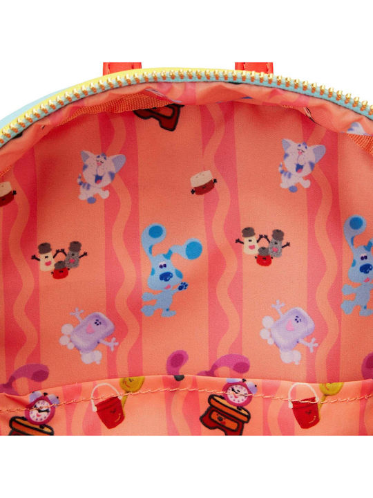 Loungefly Blues Clue's Open House Kids Bag Backpack Multicolored 22.9cmx11.4cmx26.7cmcm Nickelodeon Blues Clues Open House Mini