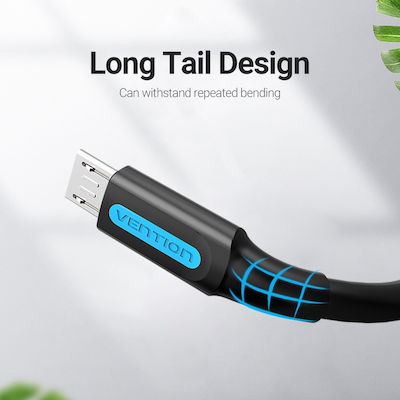 Vention Regular USB 2.0 to micro USB Cable Μαύρο 0.5m (COLBD)