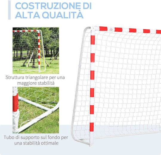 HomCom Football And Soccer Goal Τέρμα Ποδοσφαίρου 302x83x201cm 1τμχ
