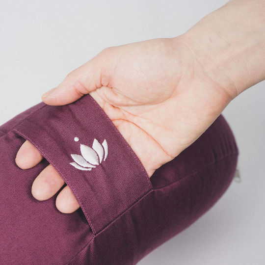 Lotus Crafts Shanti Yoga Pillow in Purple Color