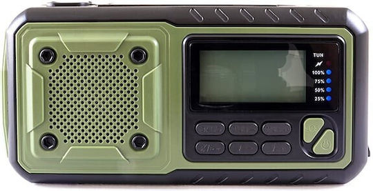Origin Outdoors Tragbares Radio Solar mit USB Schwarz