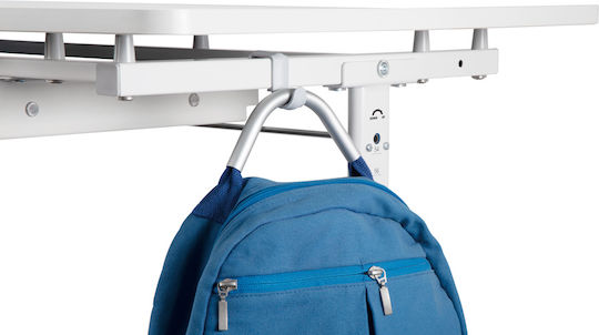 Kids Desk White 100x60x54-76cm