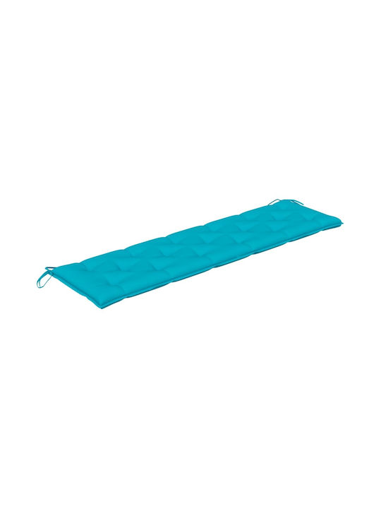 vidaXL Waterproof Garden Bench Cushion Turquoise 180x50cm.