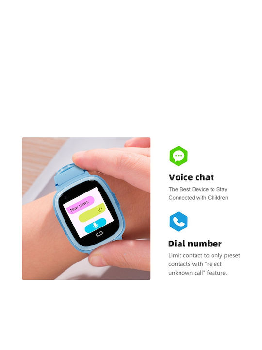 motto4u Kids Digital Watch with Rubber/Plastic Strap Light Blue