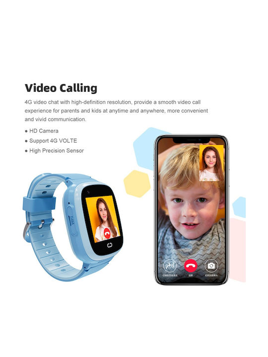 motto4u Kids Digital Watch with Rubber/Plastic Strap Light Blue