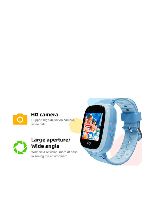 motto4u Kids Digital Watch with Rubber/Plastic Strap Light Blue