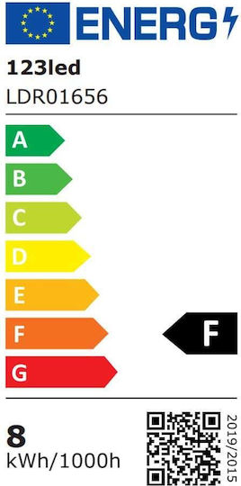 123led LED Bulb 7.2W for Socket E27 Warm White 630lm Dimmable