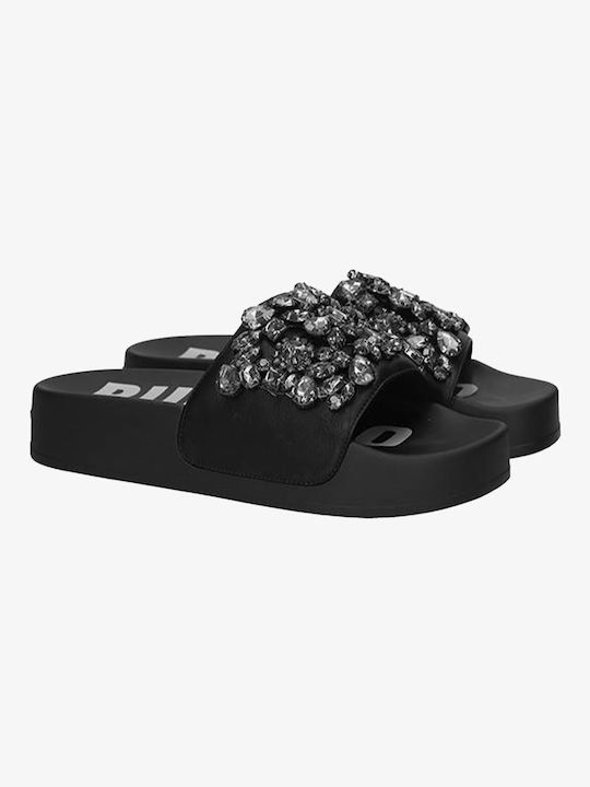 Buffalo BUF Women's Flat Sandals in Black Color