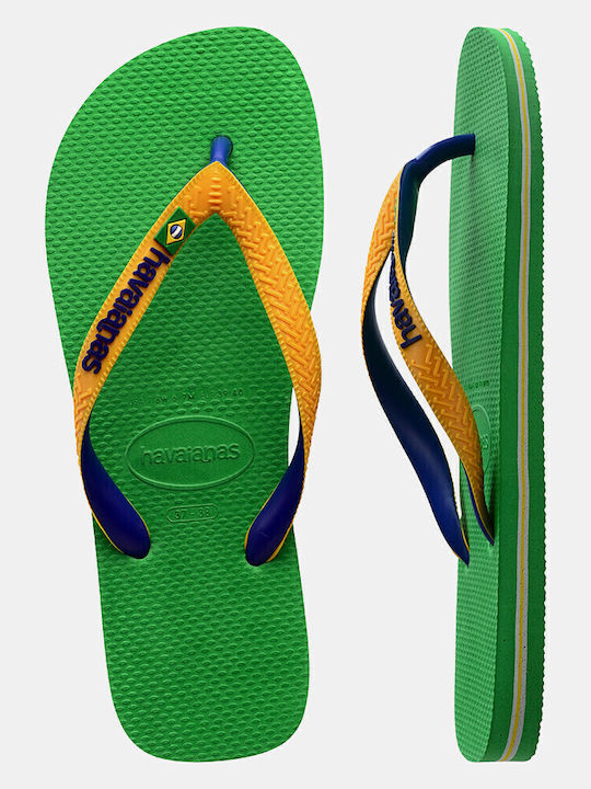 Șlapi pentru copii Flip Flops Galbene Brasil