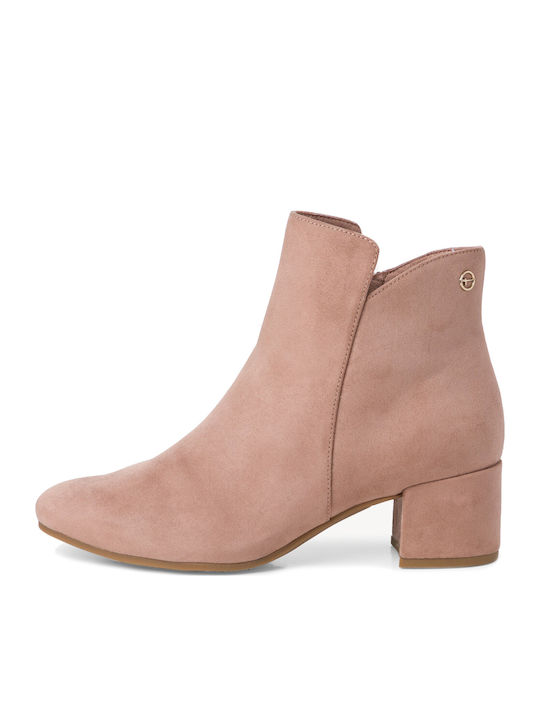 Wildleder Stiefeletten Damen Old Rose