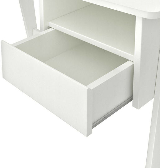 Adil Kids Desk made of Melamine White 110x55x76cm