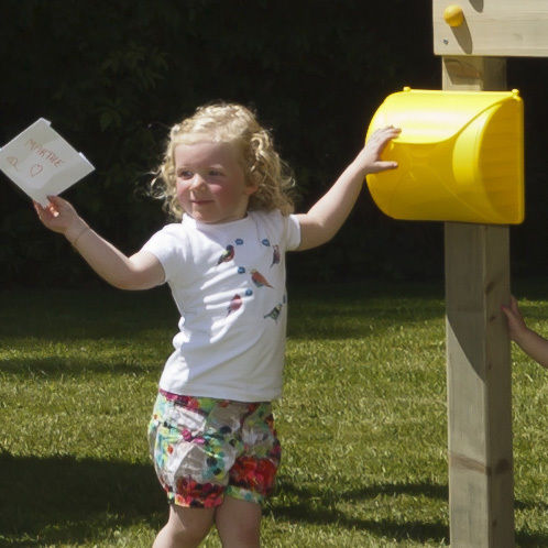 Children's Mailbox Mailbox 25 x 22.6 cm Yellow