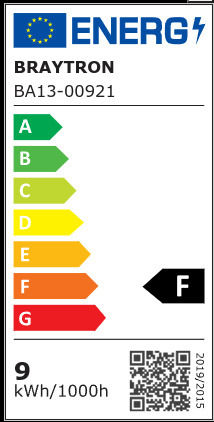 Braytron Λάμπα LED 9W για Ντουί E27 και Σχήμα A60 Φυσικό Λευκό 806lm