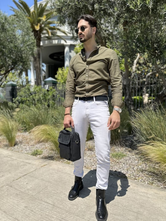 Leather Men's Bag Shoulder / Crossbody Black