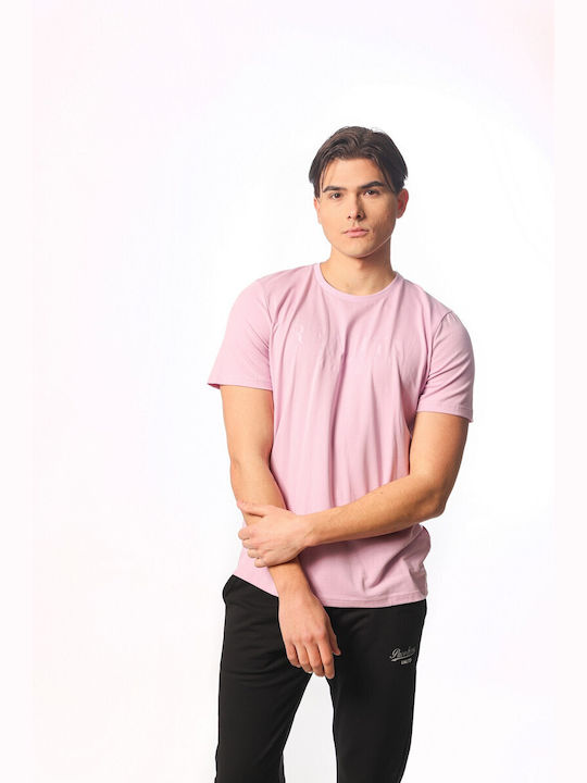 Paco & Co Herren T-Shirt Kurzarm Rosa