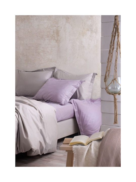 Rythmos Scenario Pillowcase Set Oxford Lilac 50x70cm.