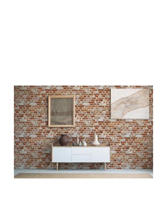 Tapet de Perete 1000x53cm Vinil Portocaliu Lavabil
