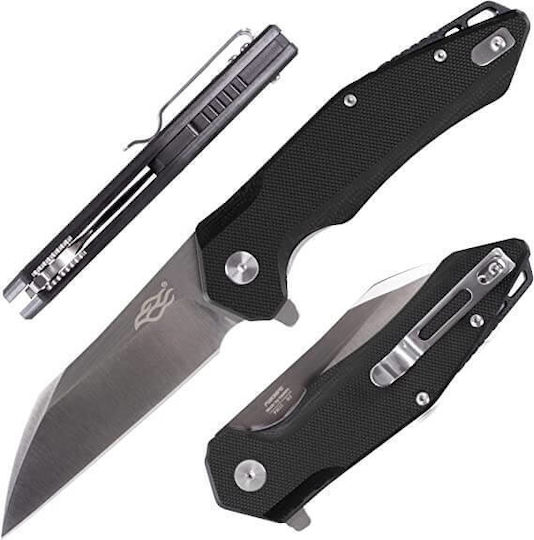 Ganzo FH31-BK Pocket Knife Black with Blade made of Stainless Steel 8.6pcs Thickness 3mm