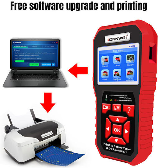 Konnwei KW-890 Car Diagnostics Digital Tool OBD 2 KW-890