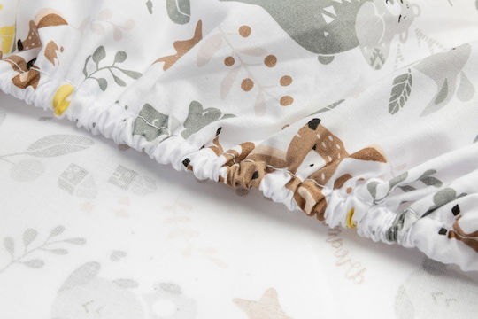 Sensillo Baby Crib Sheet Cotton Fitted 60x120cm