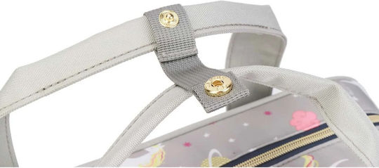 Lequeen Shoulder/Hand Diaper Bag Unicorn Gray 40x10x40cm.