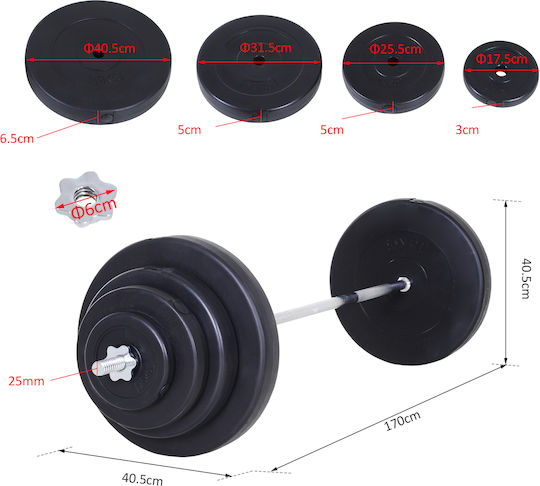 HomCom Αλτήρας 1x 70kg