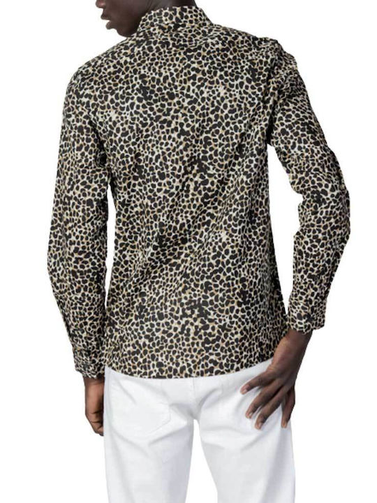 Antony Morato Men's Shirt Long Sleeve Multicolour