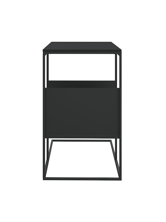 Rectangular Side Table Wooden Black M55xW36xH59.5cm