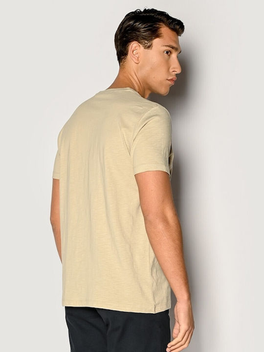 Camaro Herren T-Shirt Kurzarm Beige