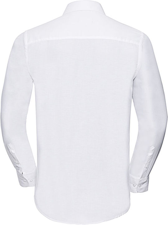 Russell Athletic Men's Shirt Long Sleeve White