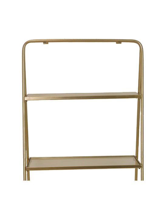 Βιβλιοθήκη Luxury Χρυσή 57x37x110εκ.