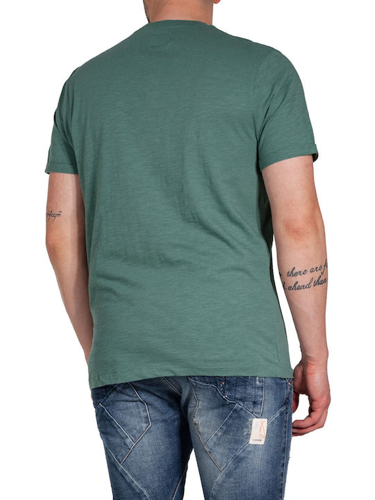 Garage Fifty5 Herren T-Shirt Kurzarm Petrol Blau