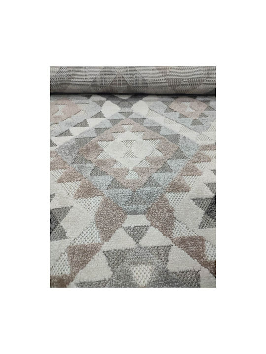 Tzikas Carpets Tenerife 54109-270 Rug Outdoor Rectangular from Jute with Fringes Gray