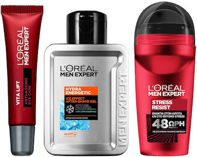 L'Oreal Paris Men Expert Vita Set Îngrijire pentru Anti-îmbătrânire & Hidratare cu After shave , Deodorant & Crema de ochi