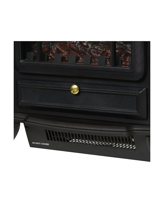 HomCom Επιδαπέδιο Ηλεκτρικό Τζάκι 1000W 45x54.8cm Μαύρο