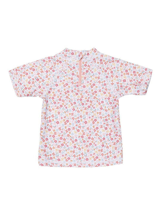 Little Dutch Summer Flowers Kinder Badeanzug UV-Schutz (UV) Shirt Rosa