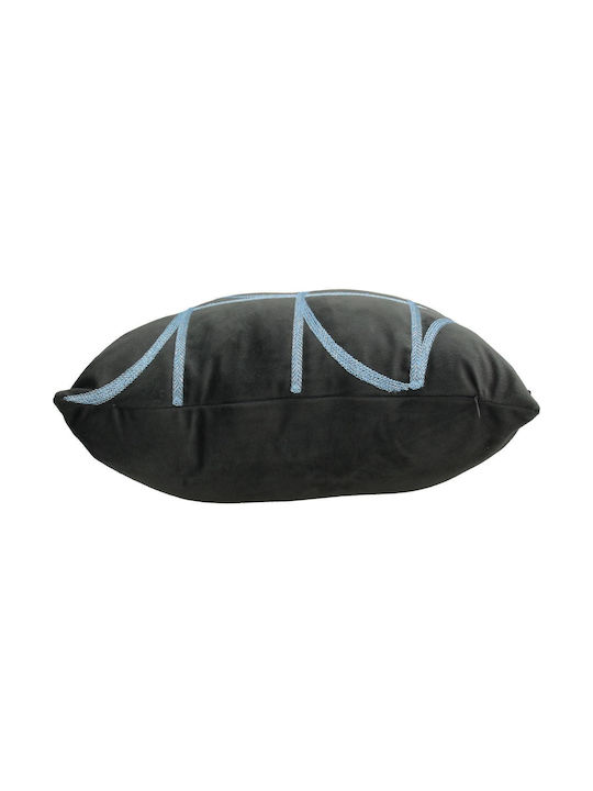 Zaros Sofa-Kissen aus Samt Blau 45x45cm