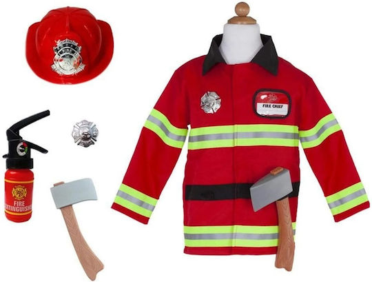 Firefighter Costume Red Carnival Accessory Various Professions