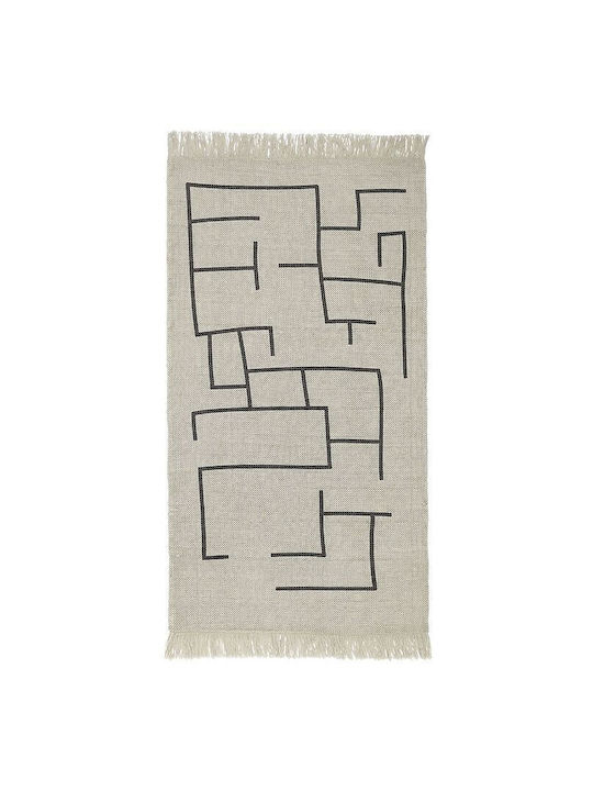 Kids Concept Geometric Παιδικό Χαλί Γκρι 90x130cm