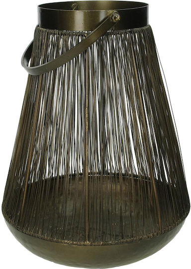 ArteLibre Felinar Metalic De podea Auriu 33x33x39buc 1buc