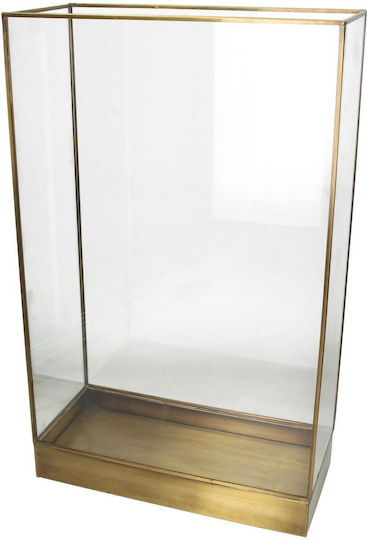 ArteLibre Floortop Metallic Lantern Gold 34x15x55cm