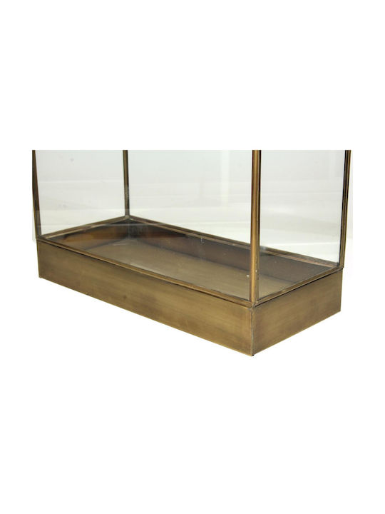 ArteLibre Floortop Metallic Lantern Gold 34x15x55cm
