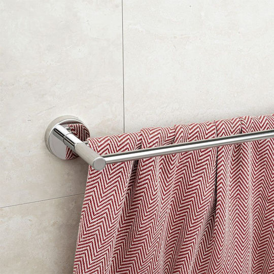 Karag Uno Calea ferată de Baie Dublă De Perete cu șuruburi ​50x50cm Inox Argintiu