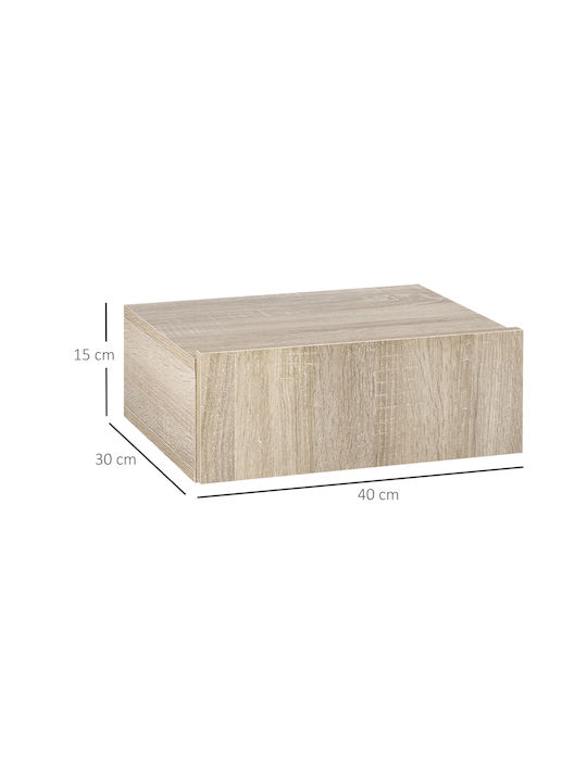 Wooden Brown Bedside Tables 2 Pieces 40x30x15cm