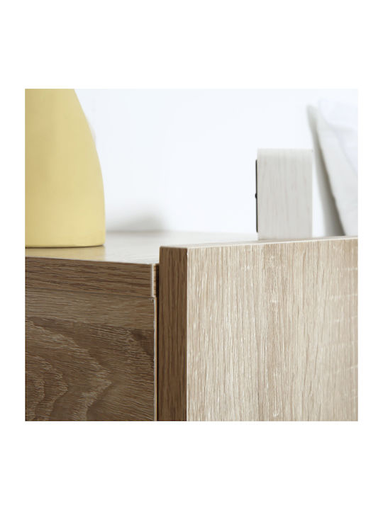 Wooden Brown Bedside Tables 2 Pieces 40x30x15cm