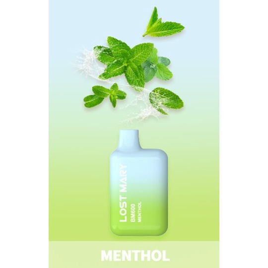 Lost Mary Einweg-E-Zigarette 600 Einweg-E-Zigaretten Menthol 2ml 20mg Grüne