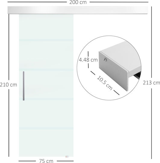 Tür Innentür Glas B70-041 75x210cm