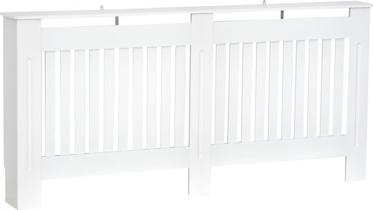 HomCom Κάλυμμα Καλοριφέρ από MDF Λευκό 172x19x81εκ.