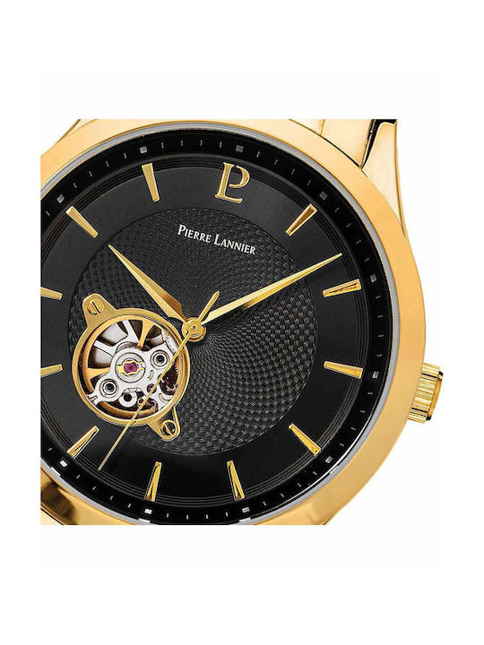 Pierre Lannier Ρολόι Αυτόματο με Μεταλλικό Μπρασελέ σε Χρυσό χρώμα